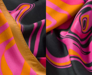 detail shots of scarf for designers Natalie & Alanna